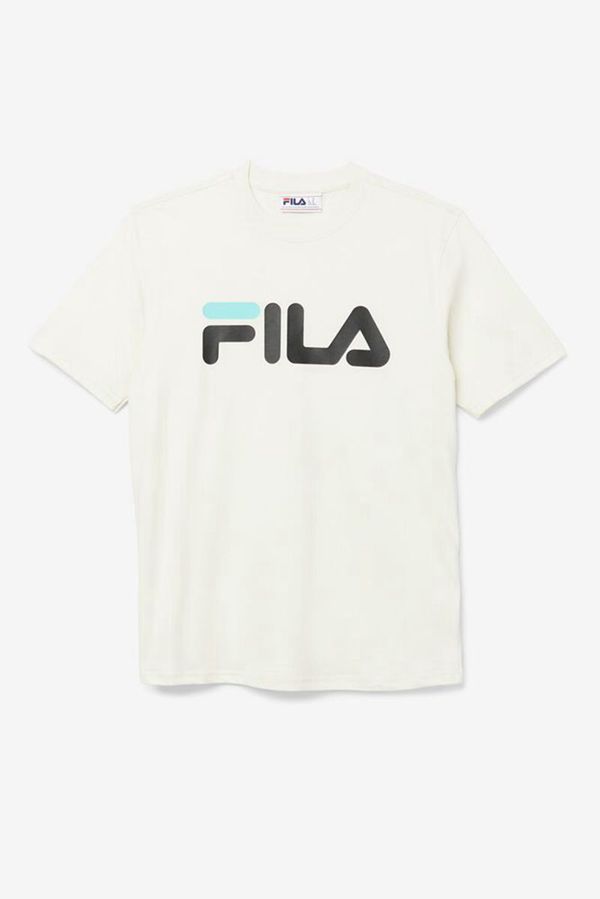 Camisetas Fila Homem Pretas/Azuis Turquesa - Fila Manga Curta Sleeve Eagle Outlet Portugal,DOPJ-5083